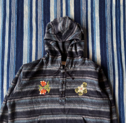 neighborhood embroidered wool hoodie sweatshirt