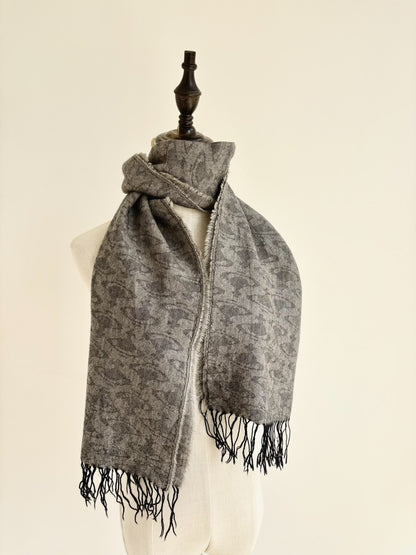 Vivienne Westwood Vintage Gray Saturn Scarf