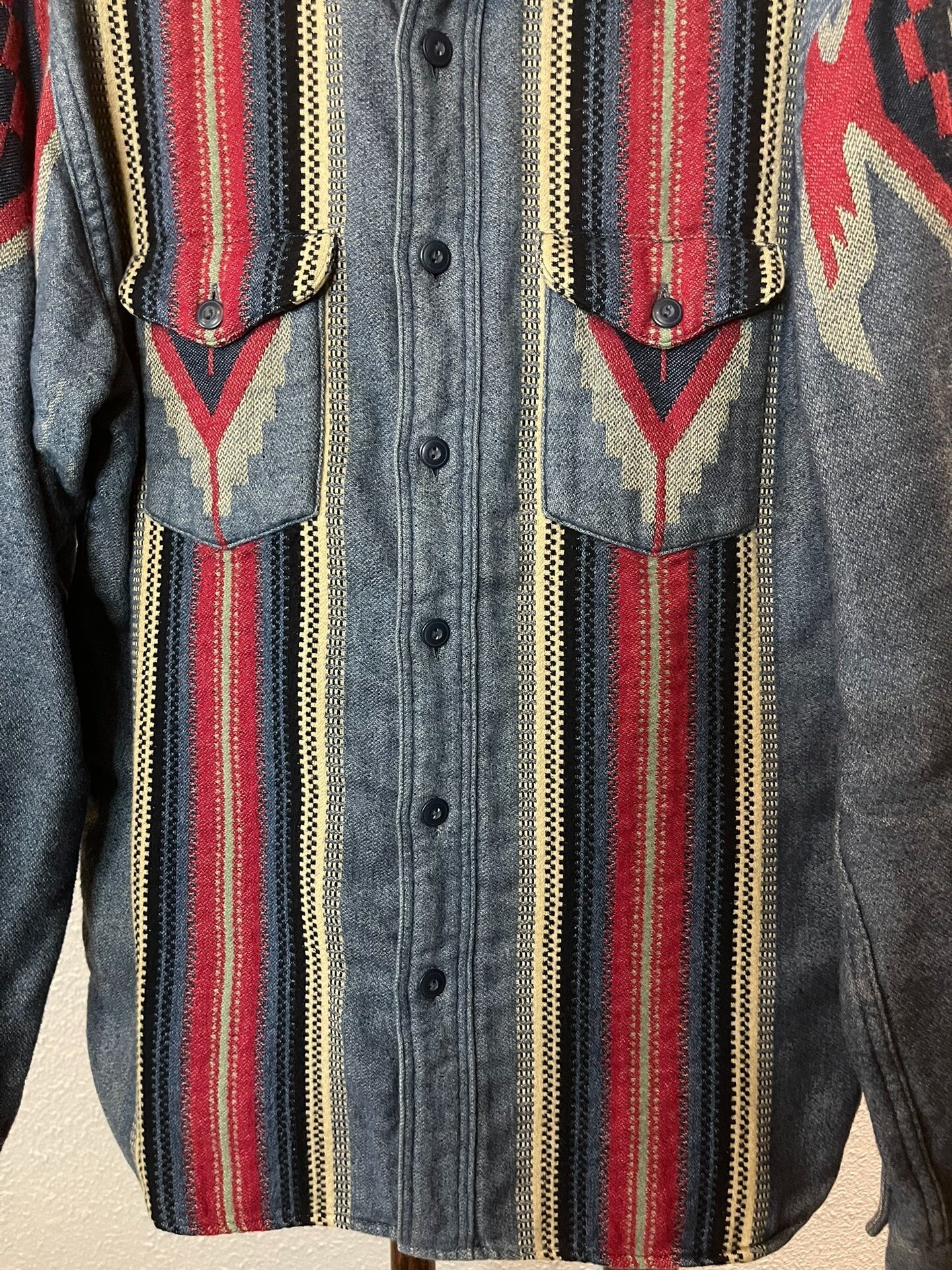 RRL 1940s Indian Blanket Western Shirt