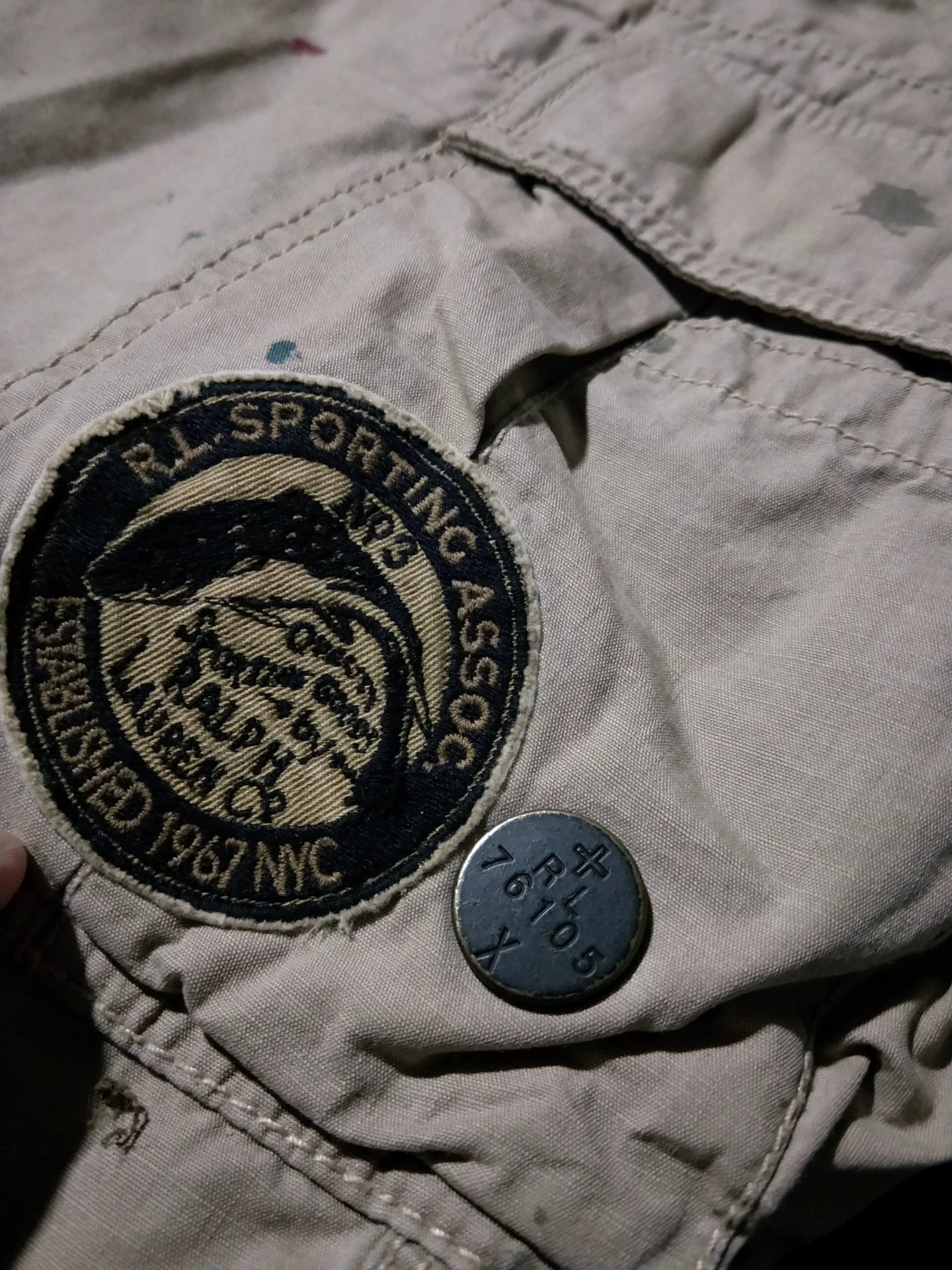 Ralph Lauren Vintage Distressed Hunting Fishing Shorts