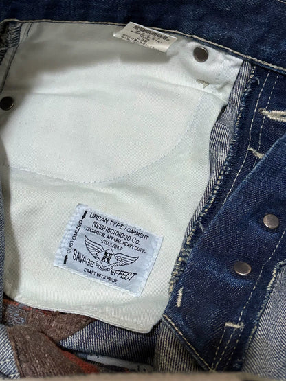 Neighborhood x Supreme Distressed Denim Pants