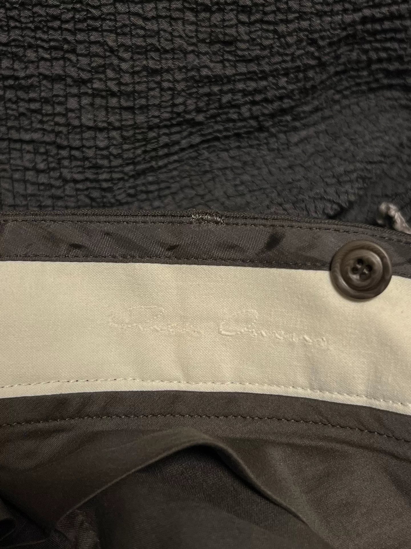 rick owens double-layer wool trousers for men