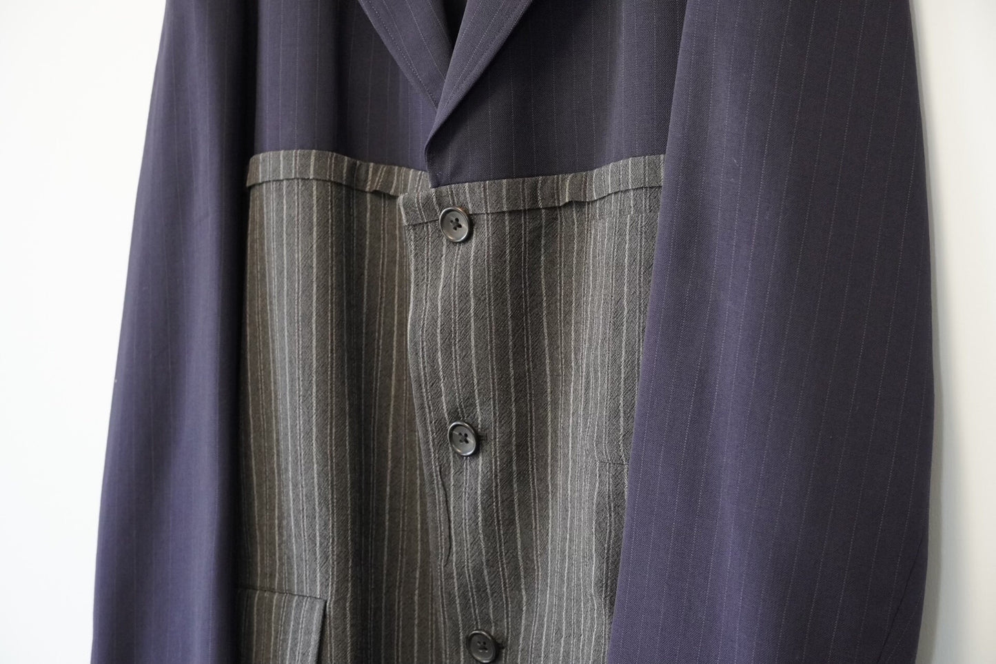 Yohji Yamamoto Striped Wool Jacket