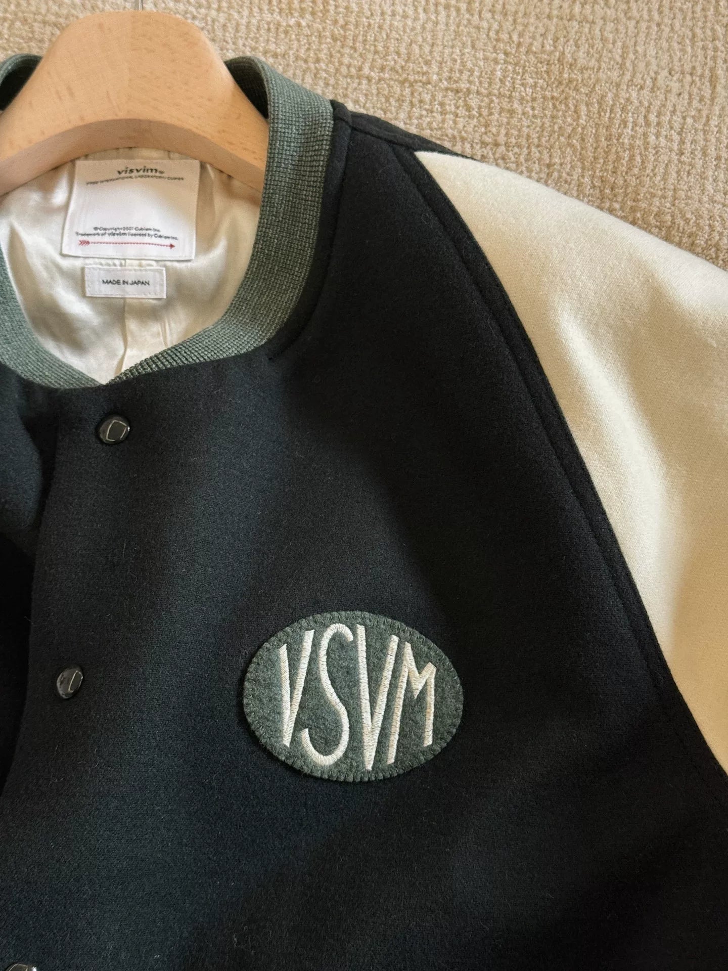 VISVIM 24SS Wool Blend Varsity Jacket