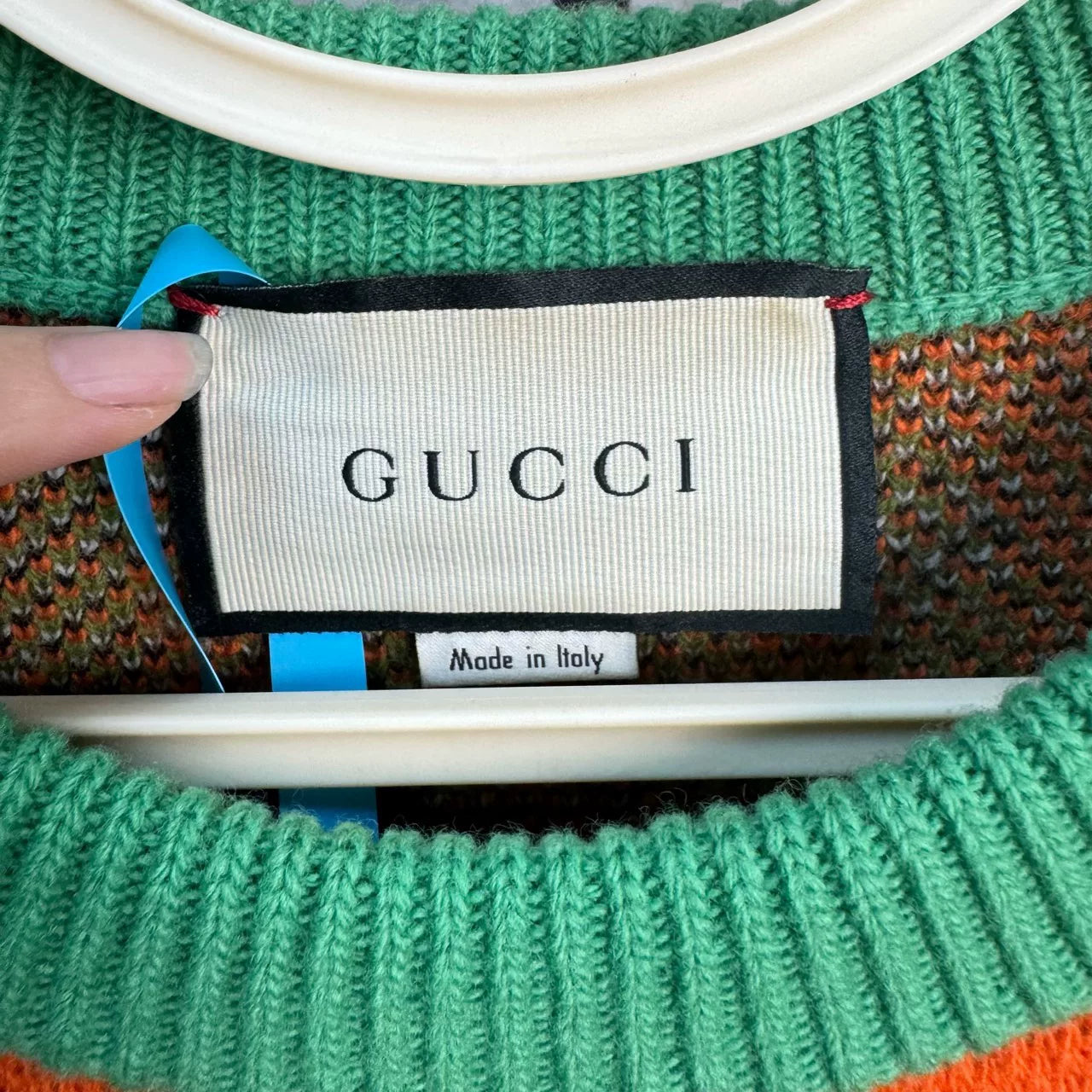 gucci tiger head knit sweater size small