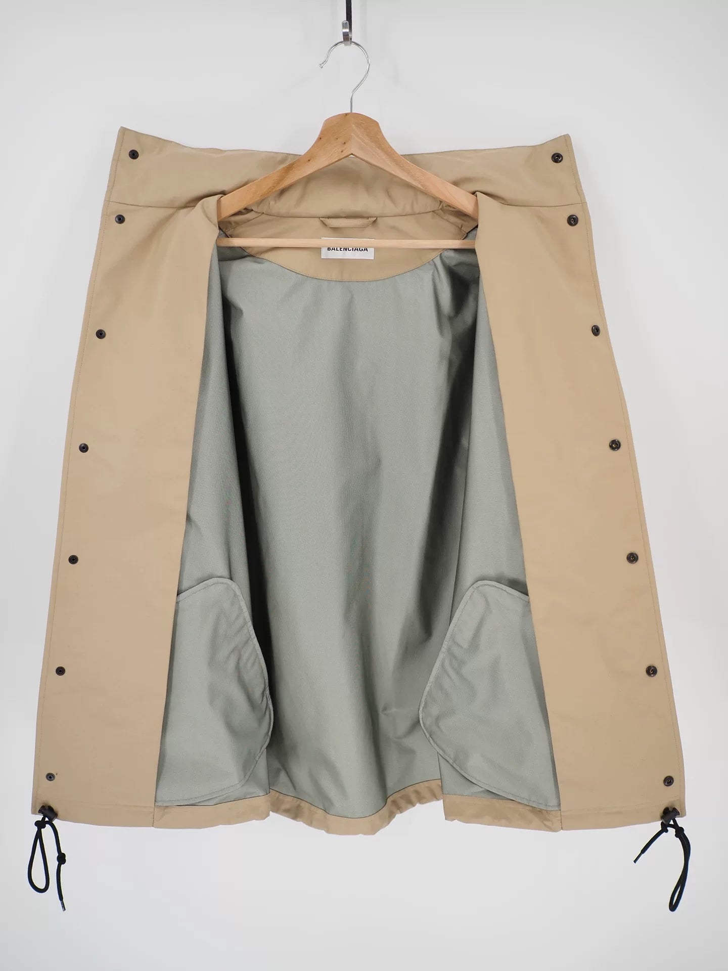 balenciaga khaki oversized jacket