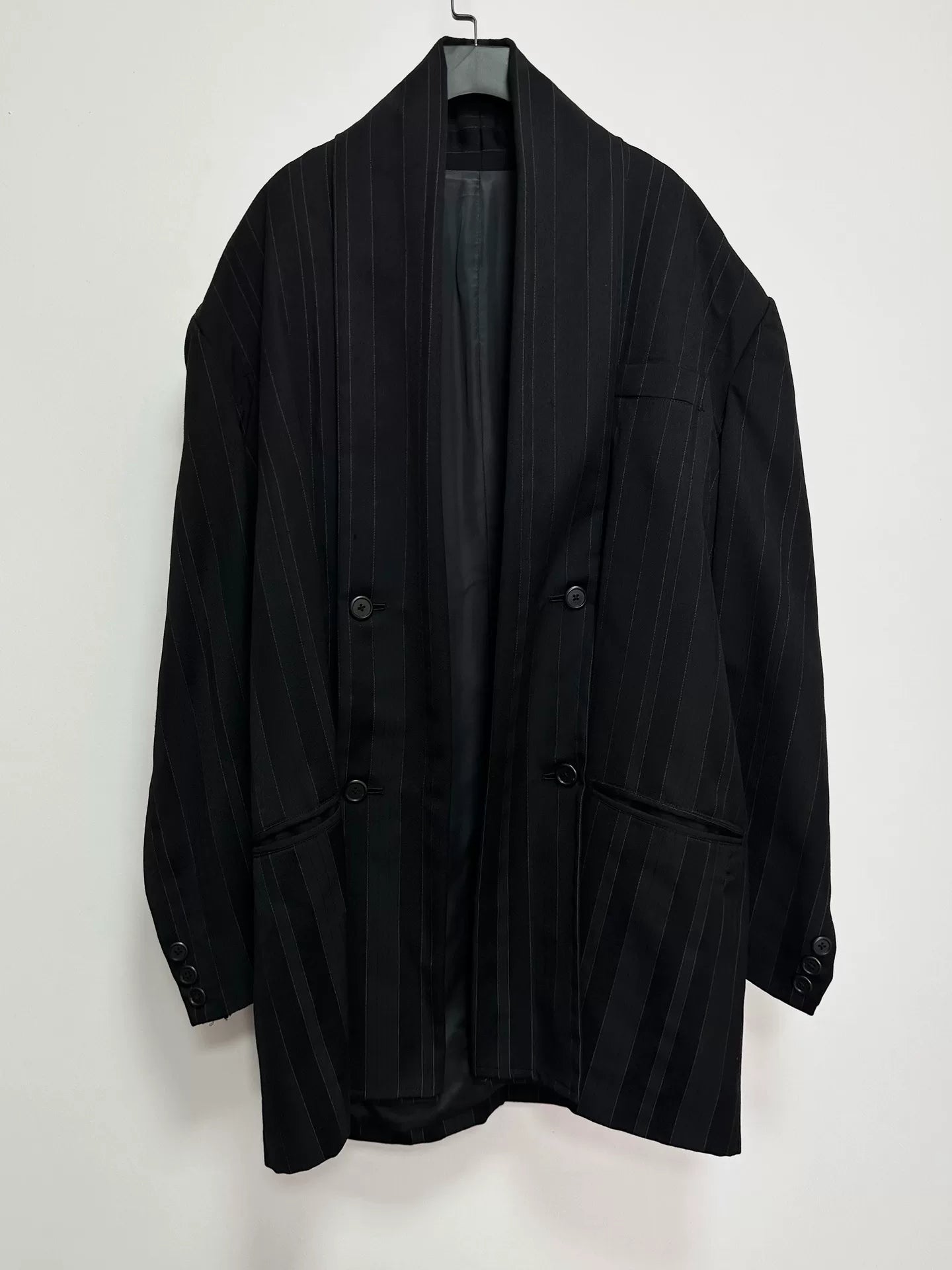 yohji yamamoto striped jacket from 1985