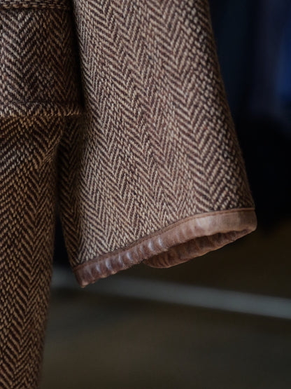 Ralph Lauren 1990s Country Knit Leather Suit