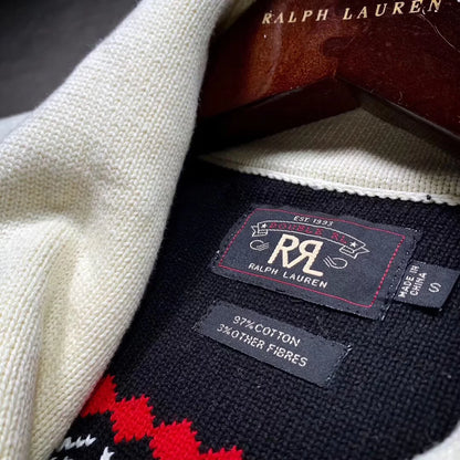 RRL Double-Layer Thick Cotton Sweater