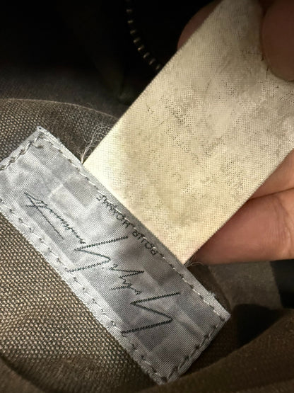 Yohji Yamamoto Suede Distressed Messenger Bag