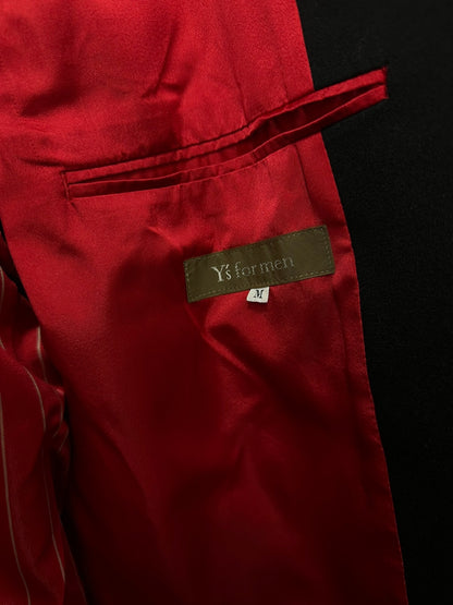 black wool and silk reversible coat