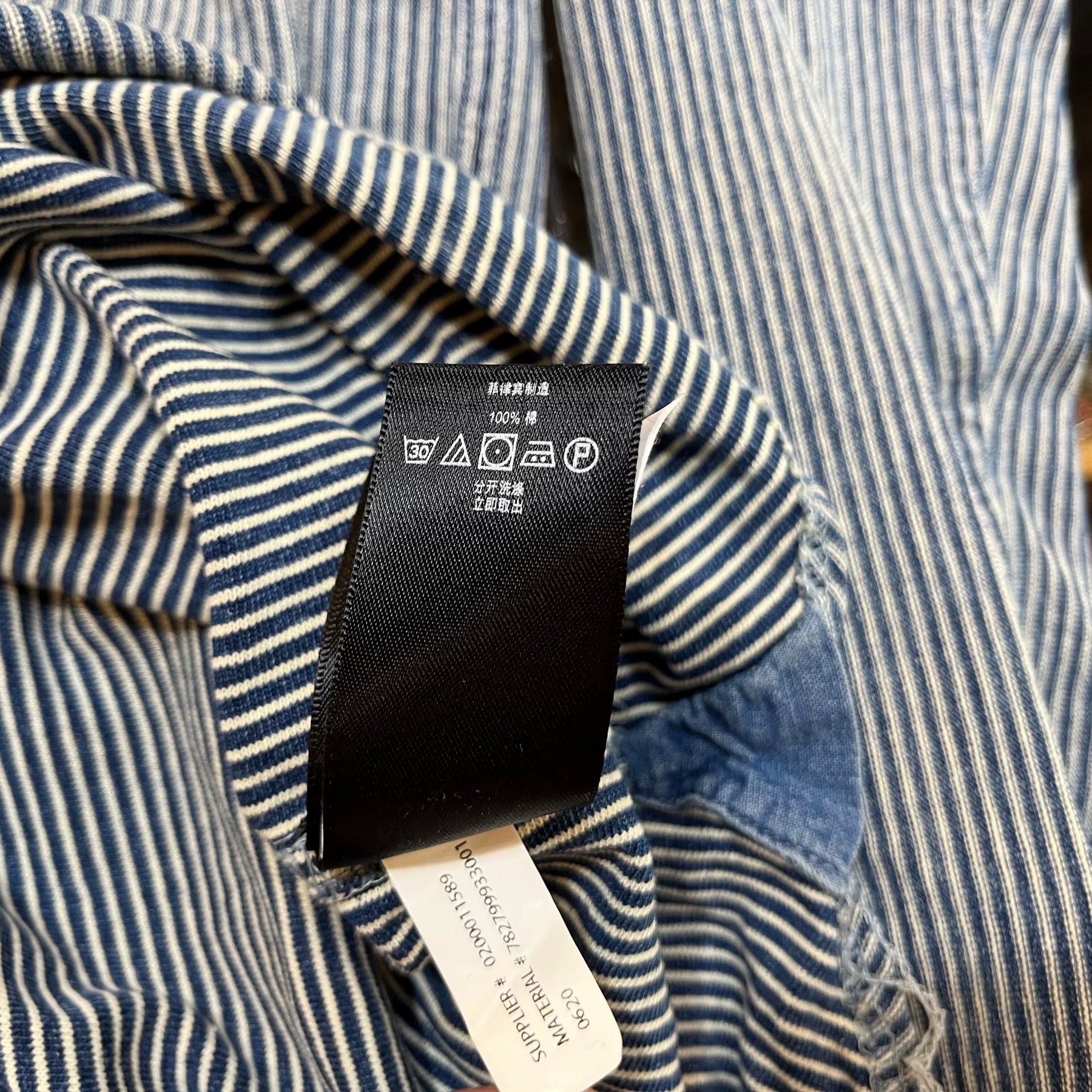 RRL Vintage Stripe Henley Shirt