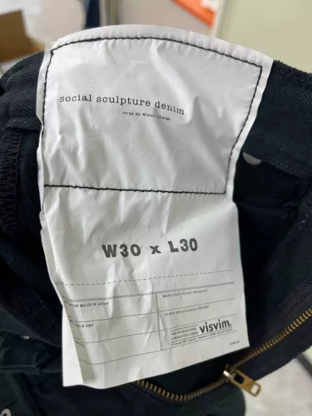 Visvim Dark Blue Distressed Denim Jeans