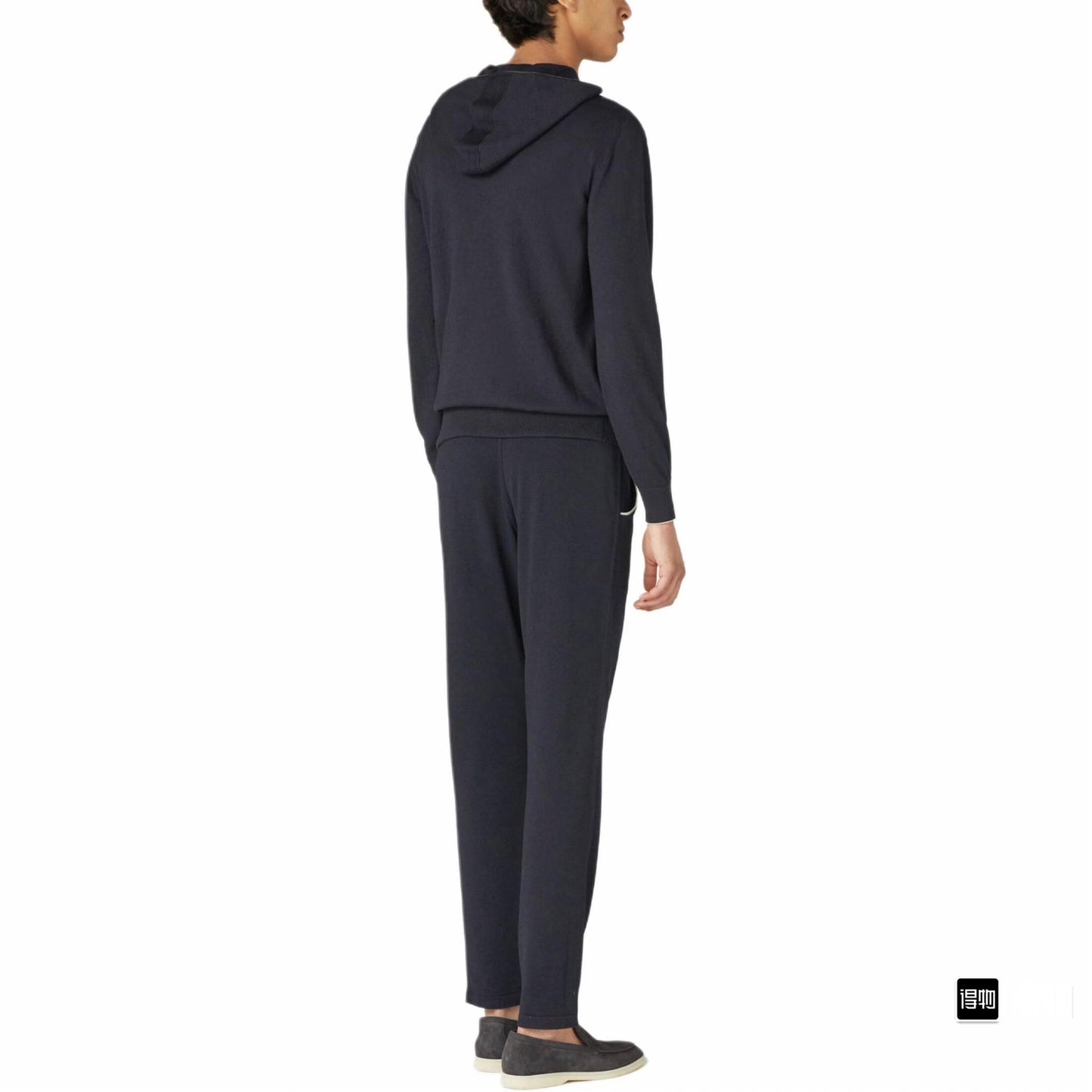 LORO PIANA Solid Hooded Zip Jacket