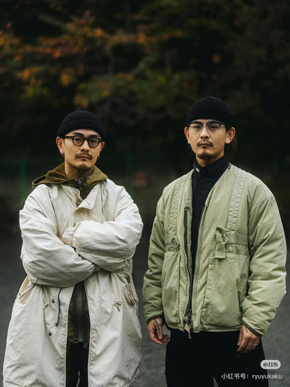 visvim harrier rig down jacket in beige