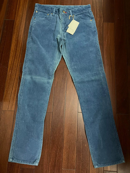 visvim ict fluxus indigo corduroy pants