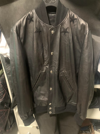 givenchy classic star leather jacket size 48