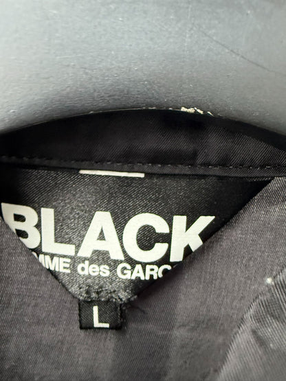 comme des garcons black embroidered silk jacket