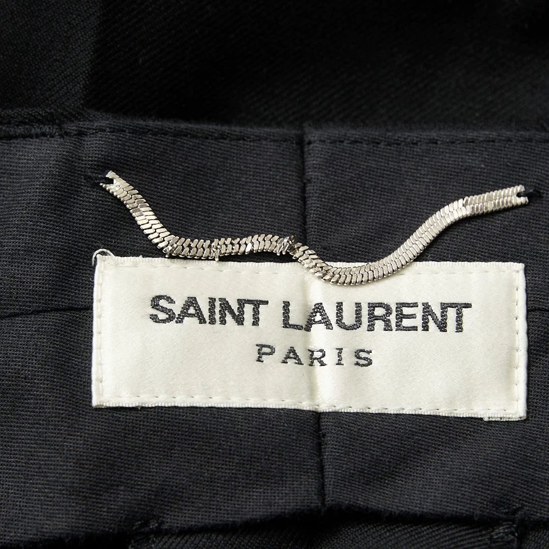 Saint Laurent Men's Black Wool Trousers