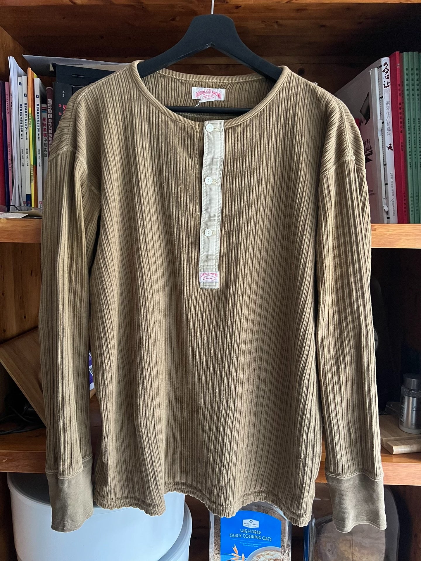 The Real McCoy Vintage Henley Long-Sleeve T