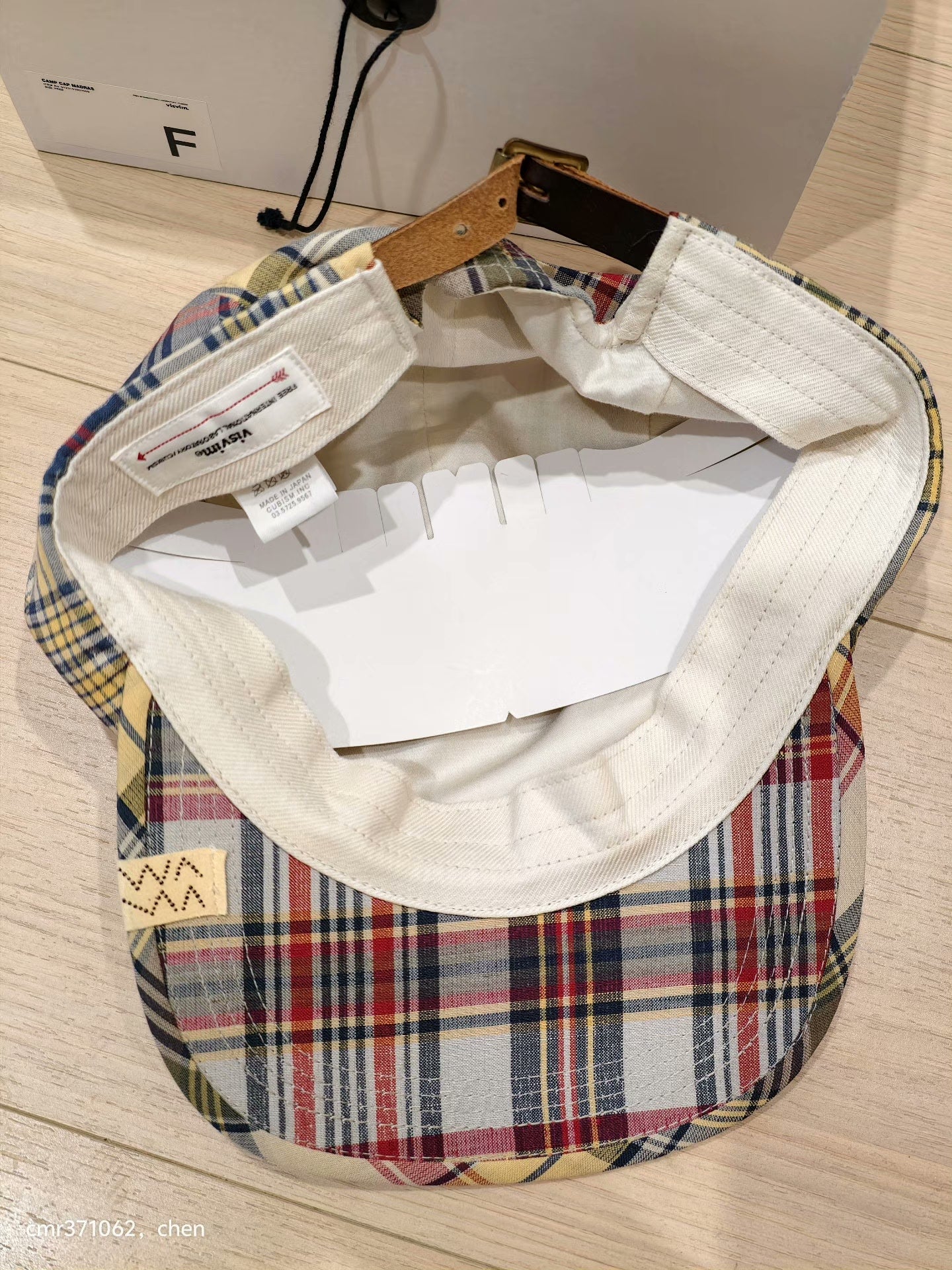 VISVIM 23SS CAMP CAP MADRAS