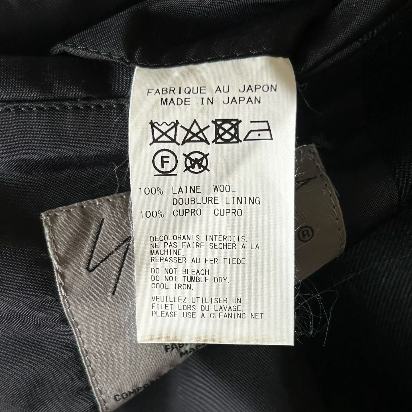 Yohji Yamamoto Black Pocket Zipper Suit