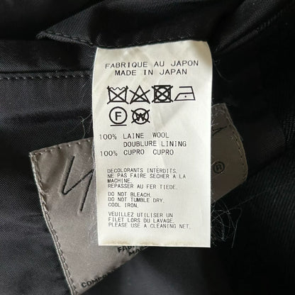 Yohji Yamamoto Black Pocket Zipper Suit