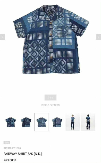 VISVIM FAIRWAY SHIRT S/S 23