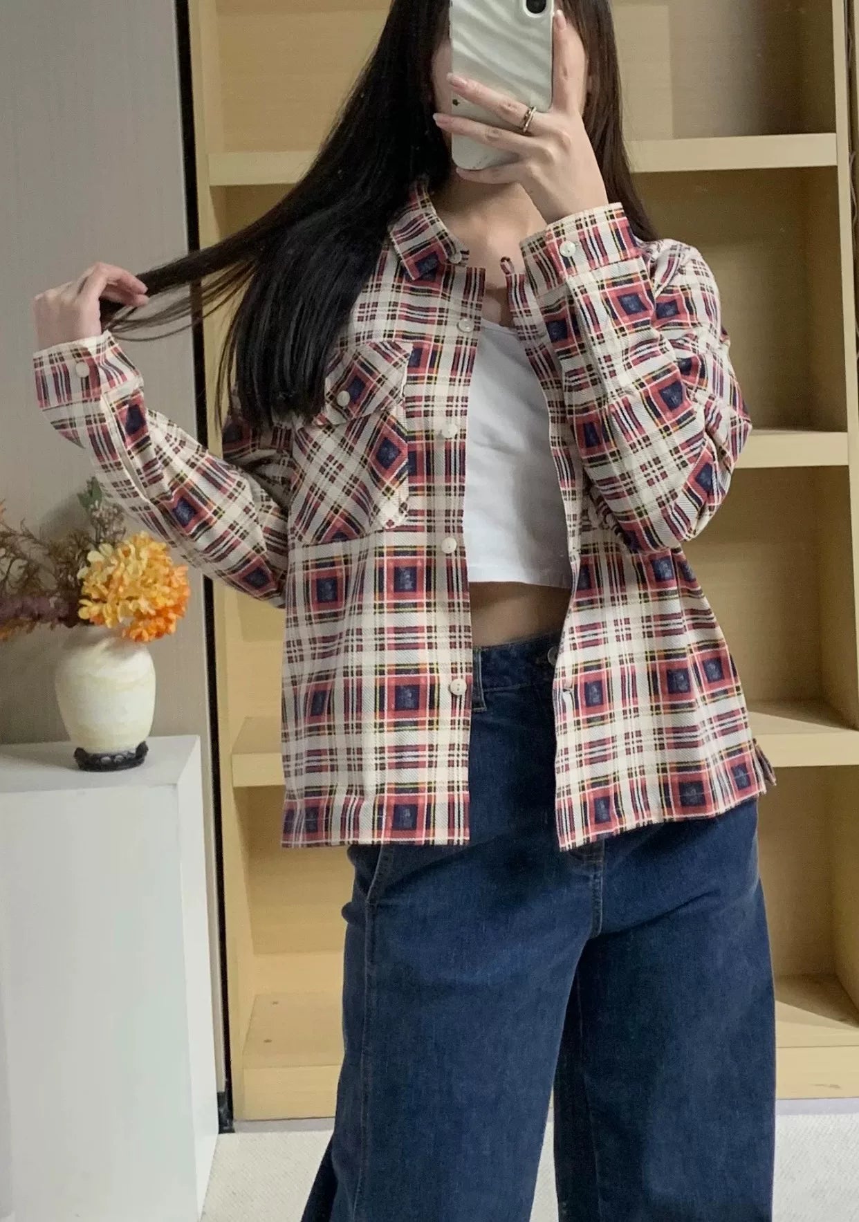 Ralph Lauren Classic Plaid Cardigan