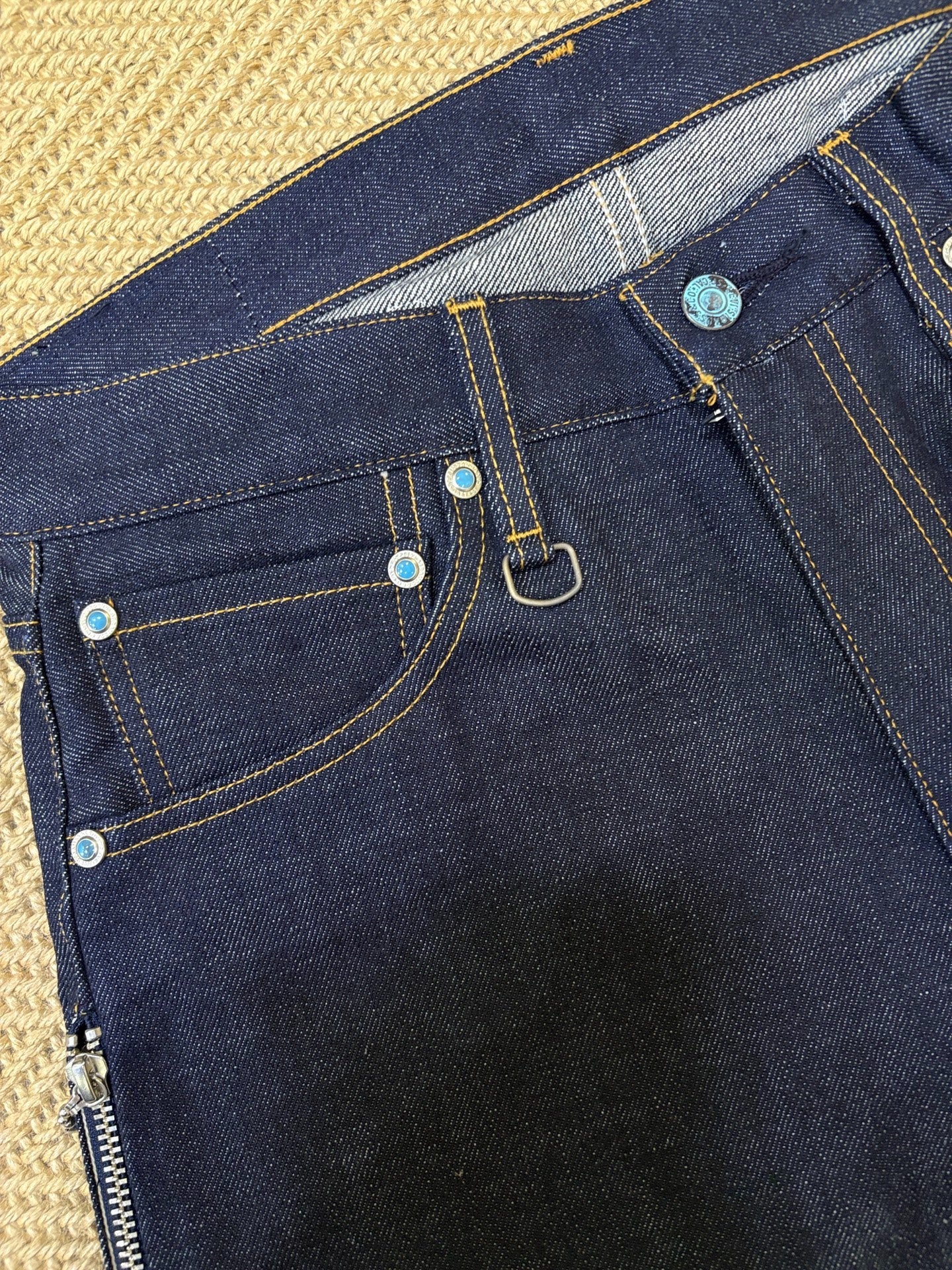 Levi's Fenom Turquoise Accent Heavyweight Raw Jeans