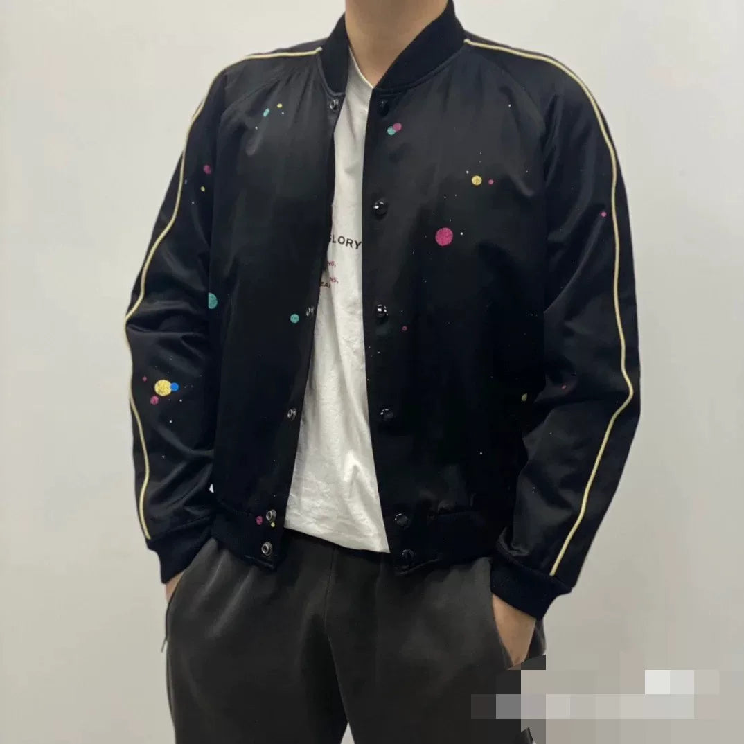 Saint Laurent Polka Dot Bomber Jacket