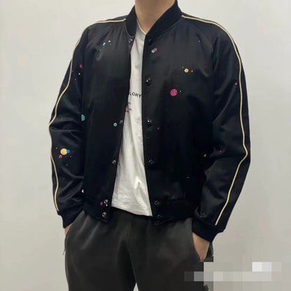 Saint Laurent Polka Dot Bomber Jacket