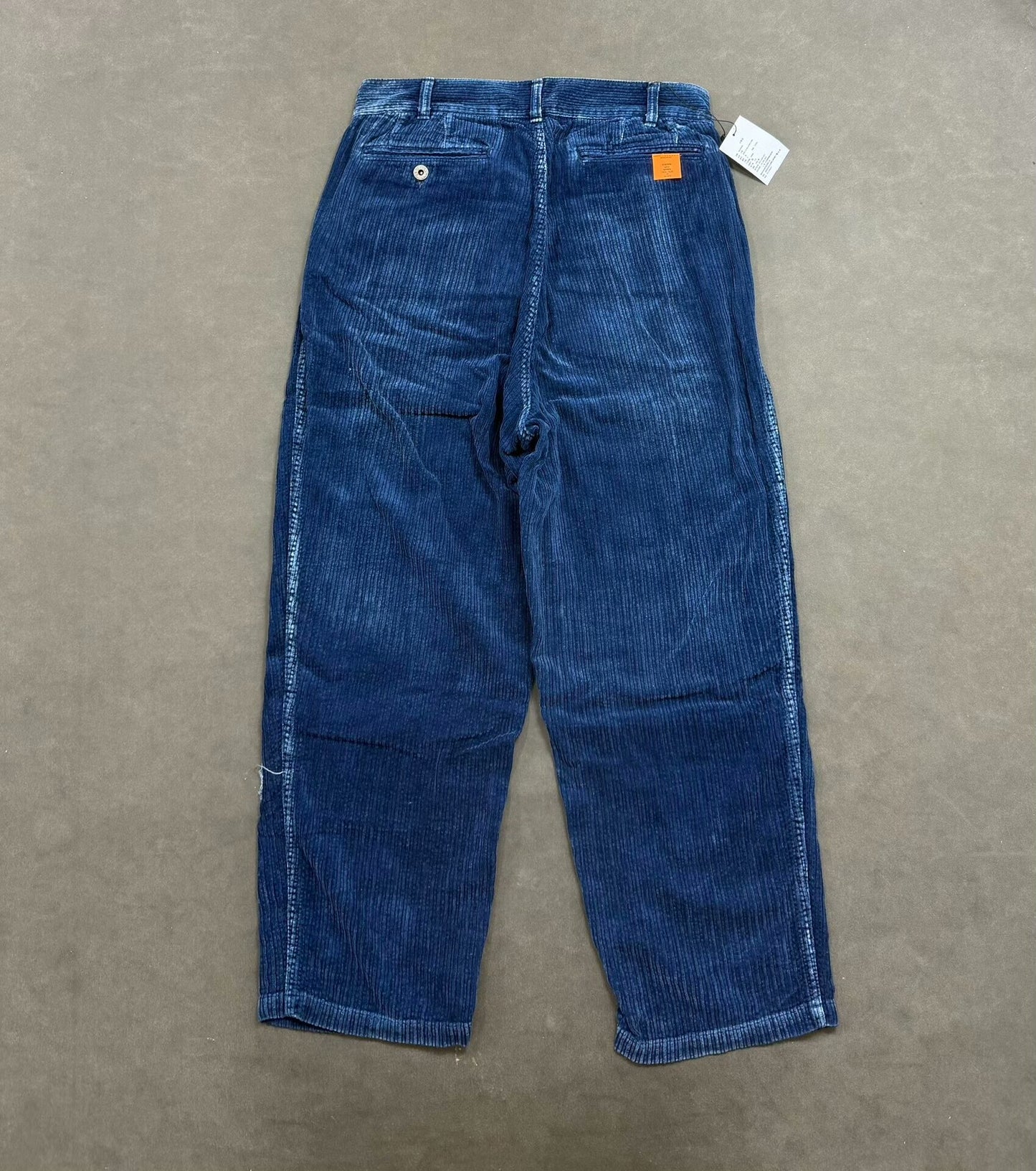 madness kendogi corduroy pants blue dyed