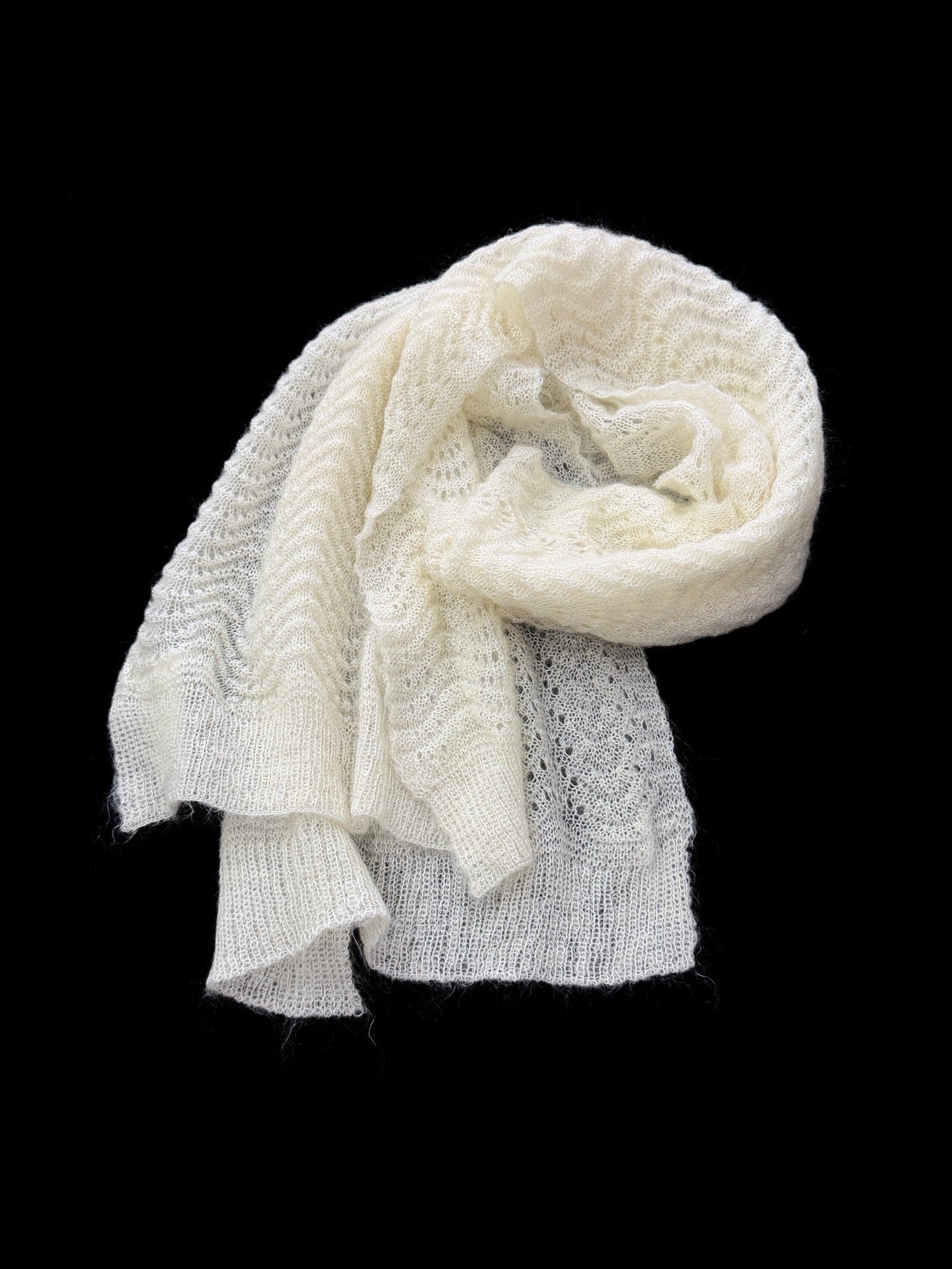 Yohji Yamamoto Noir Open Knit Scarf