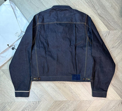 visvim shorty chore jacket unwashed denim
