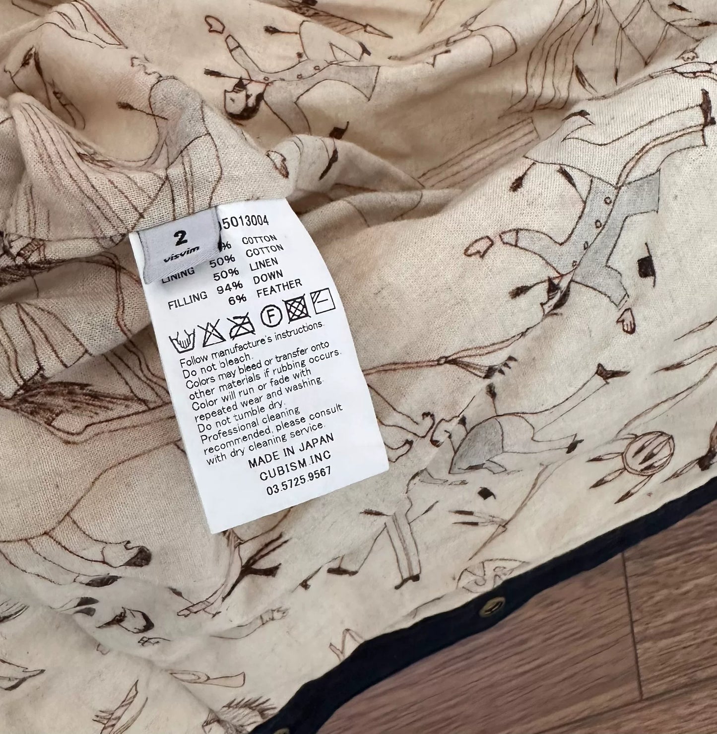 visvim kofu kerchief down jacket size 2