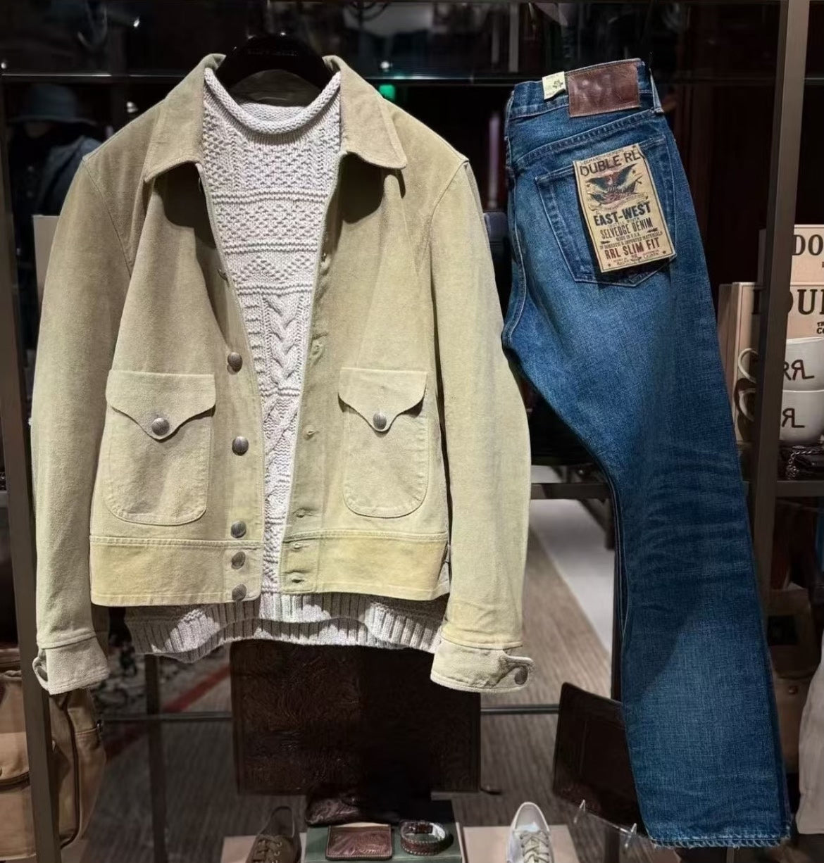 RRL 26SS Suede Leather Jacket