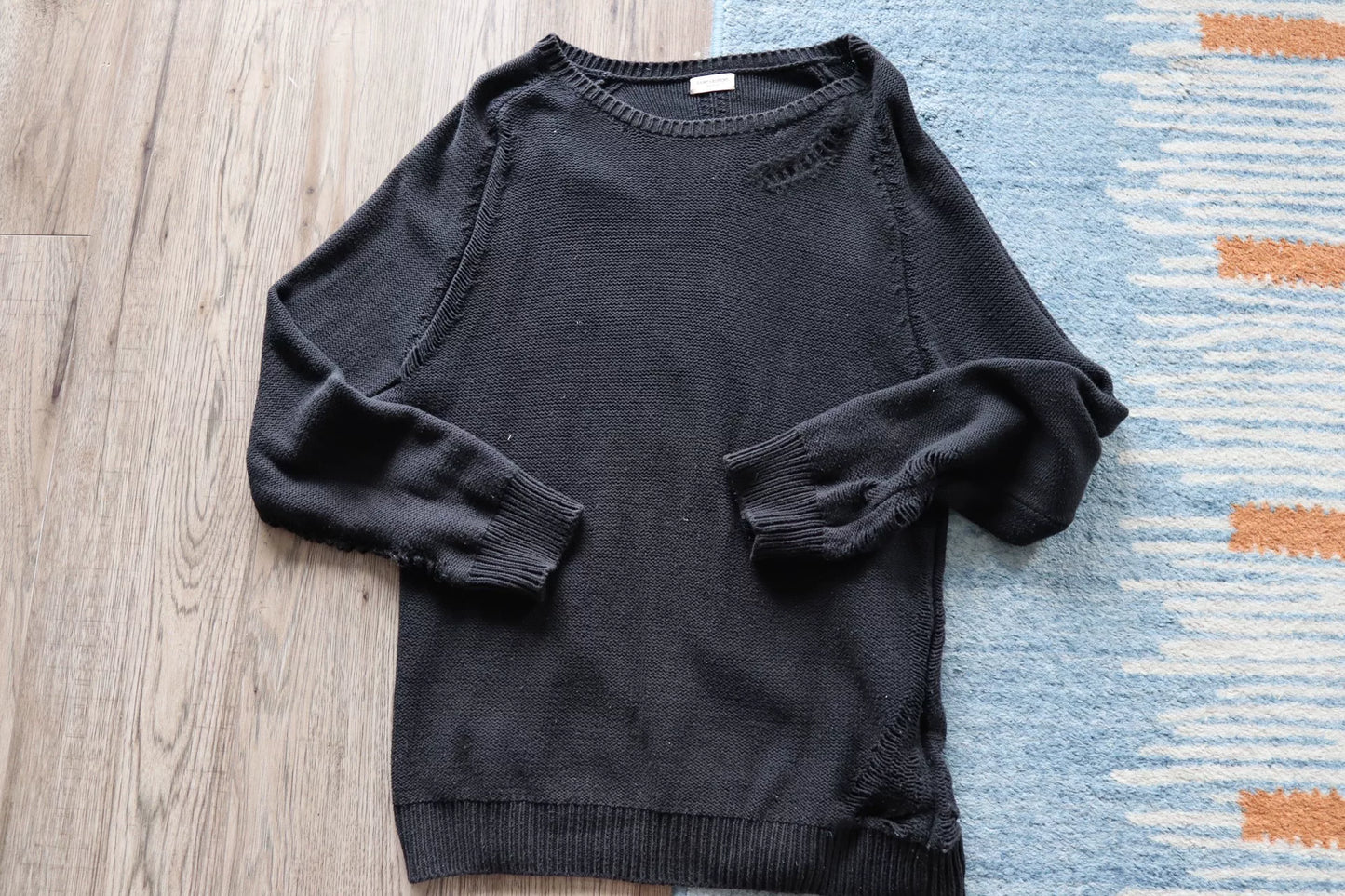 Saint Laurent Paris Black Sweater XL