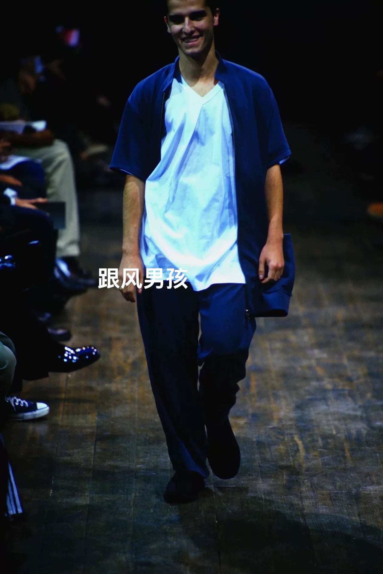 Yohji Yamamoto 98SS Haze Blue Zip Jacket