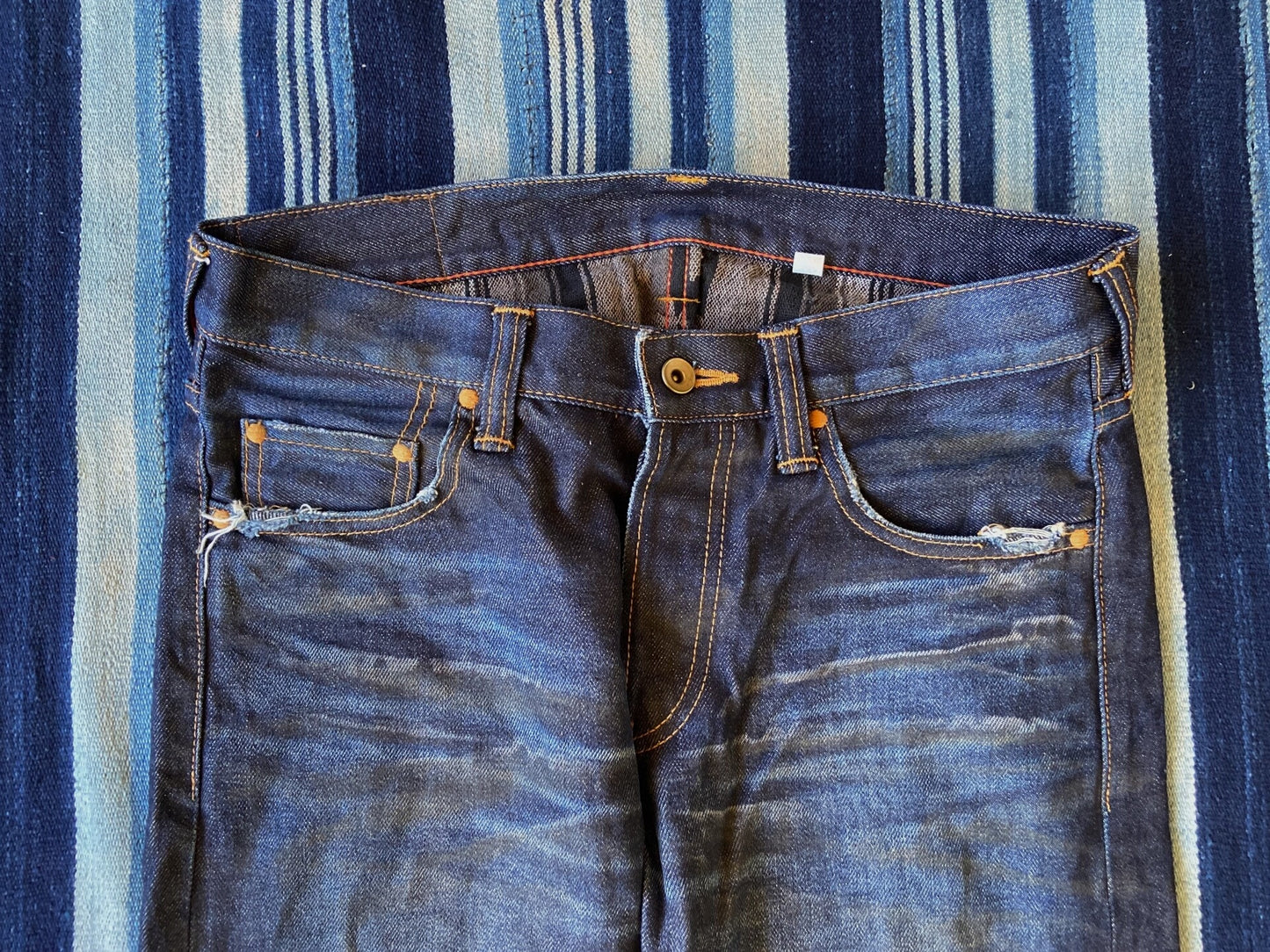 prps noir vintage washed denim pants