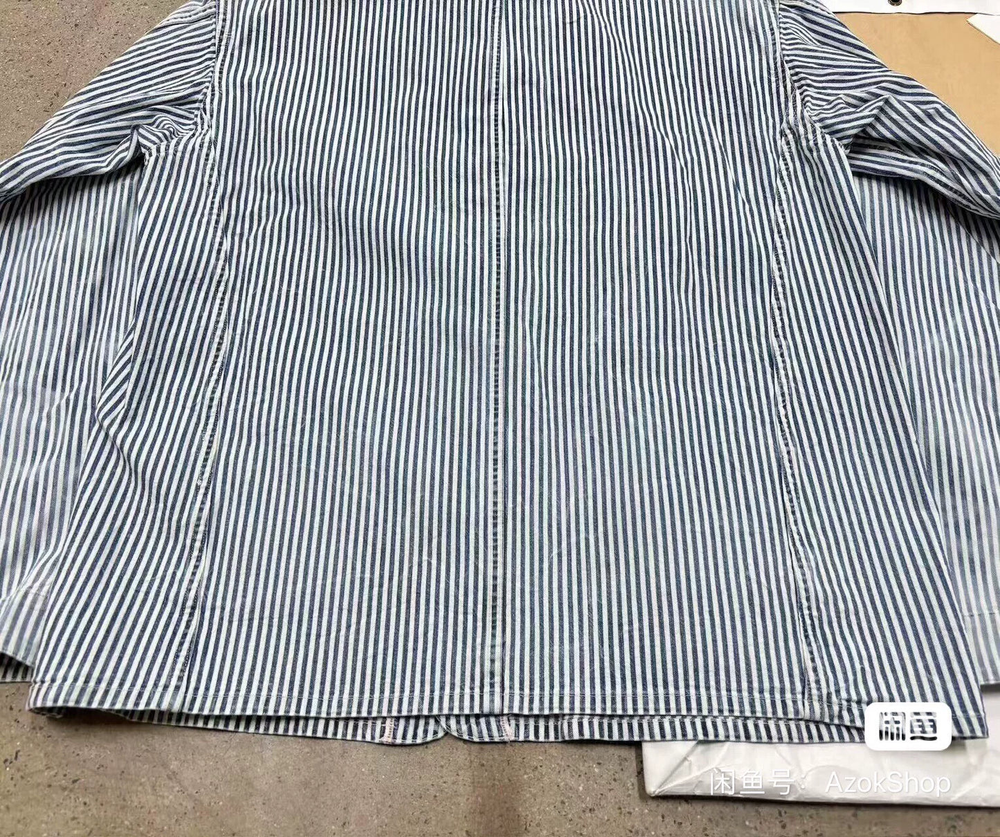 Visvim Coverall Hickory Dry Striped Jacket