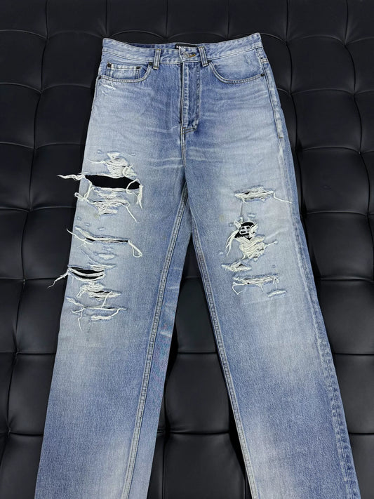 Balenciaga Distressed Denim Jeans Size 30