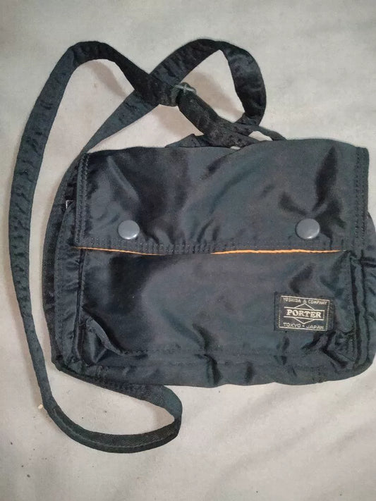 porter tanker shoulder bag in black
