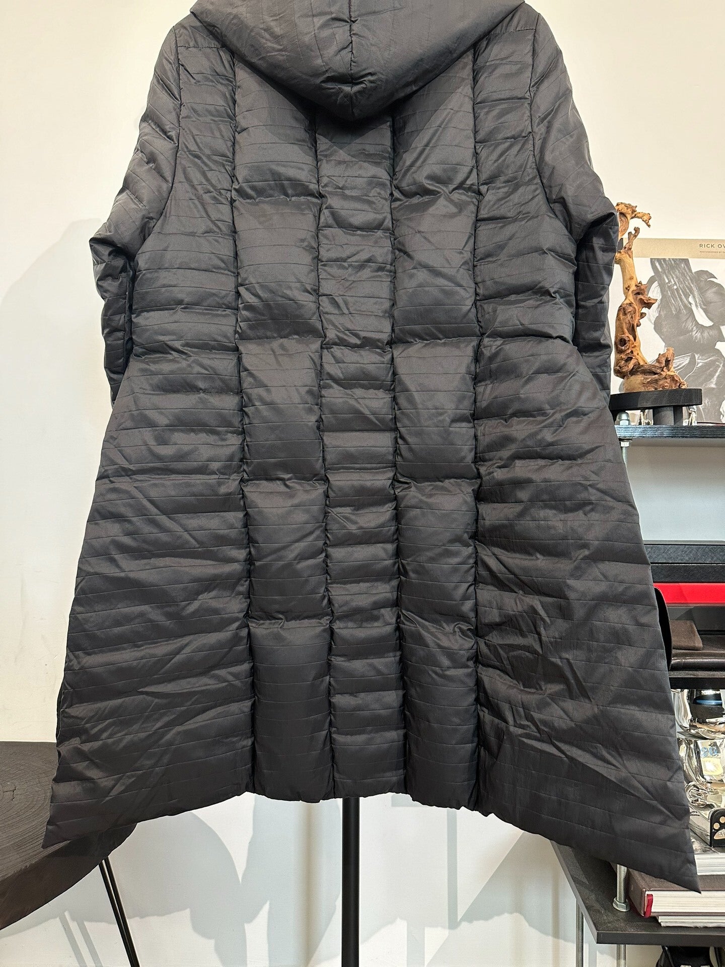 Rick Owens Mainline Mid-Length Hooded Cotton Jacket