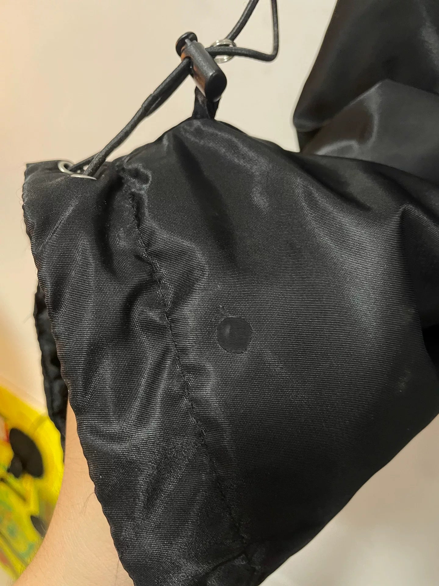 Black Fur-Collared Flight Jacket Size L