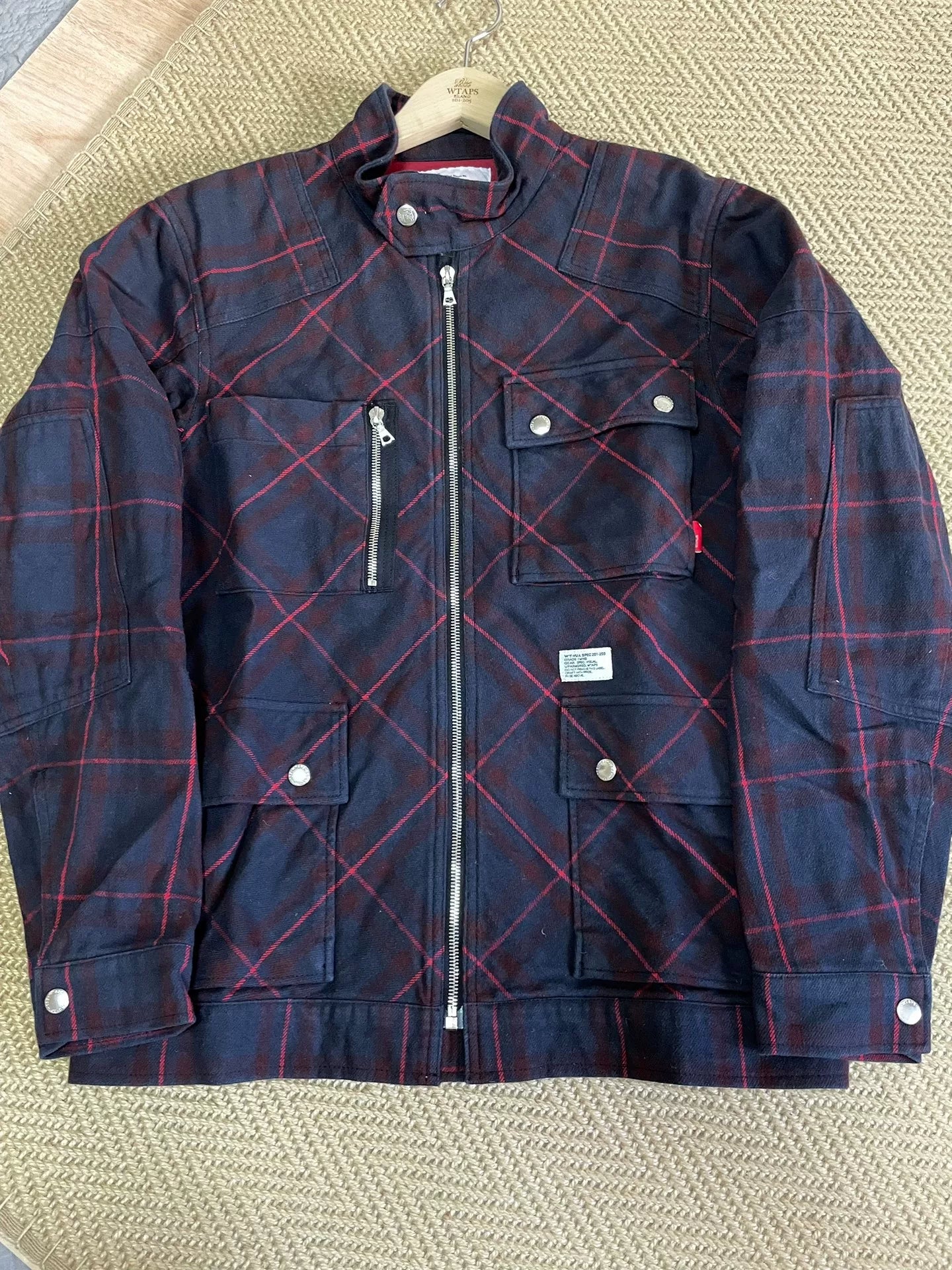 WTAPS M3 Twill Diamond Quilted Biker Jacket