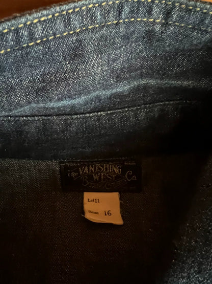 classic denim western shirt by freewheelers
