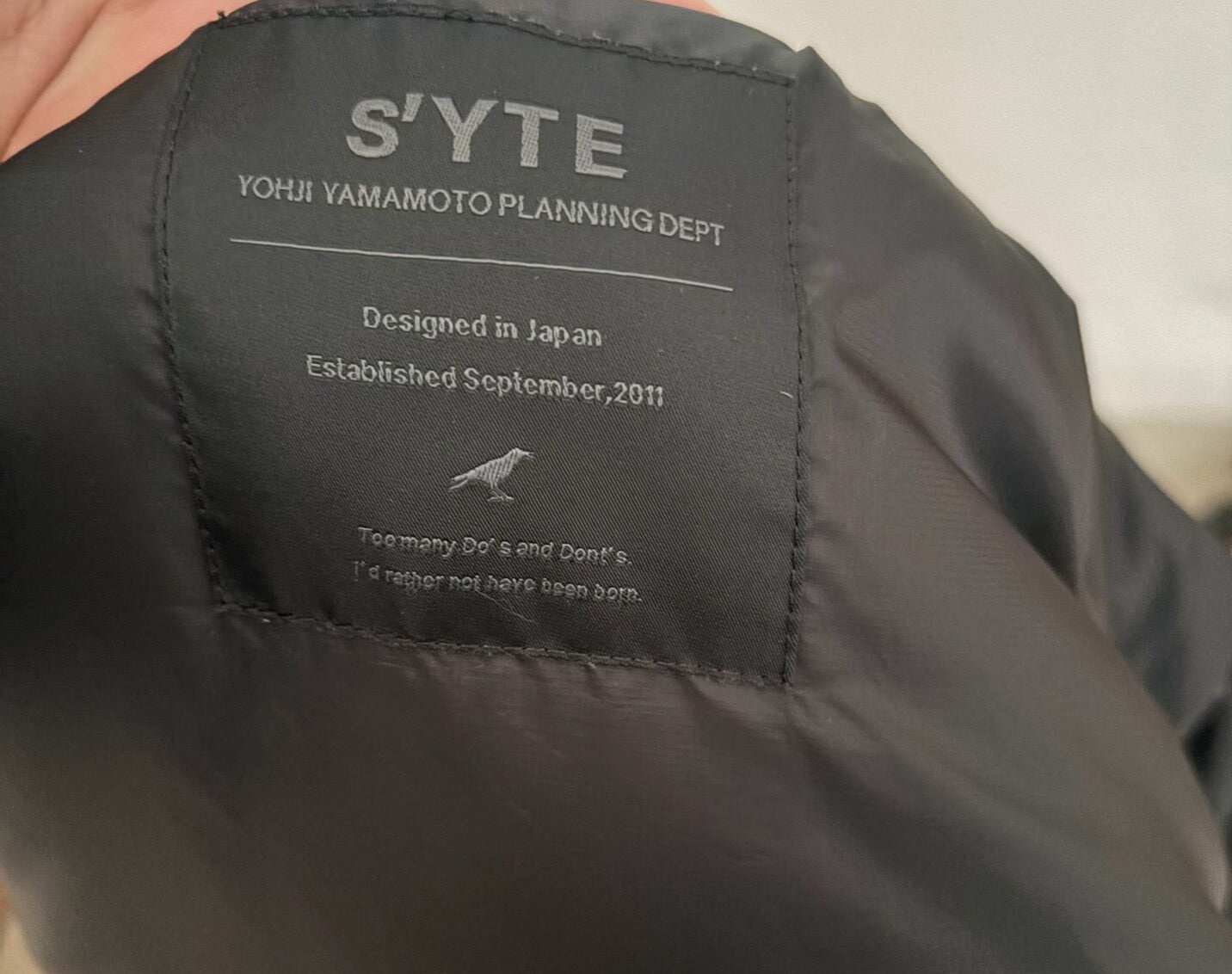 Yohji Yamamoto S'YTE Down Parka