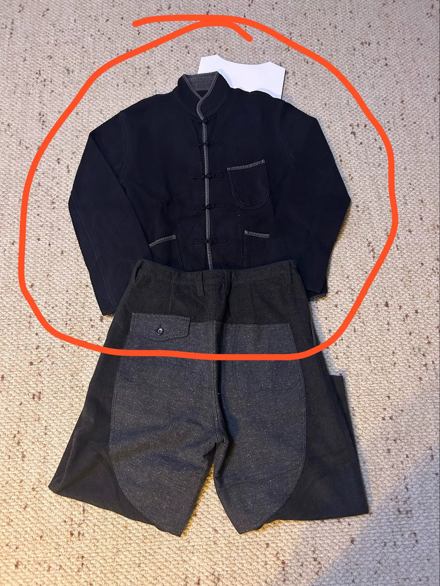 porter classic kung fu jacket and pants set