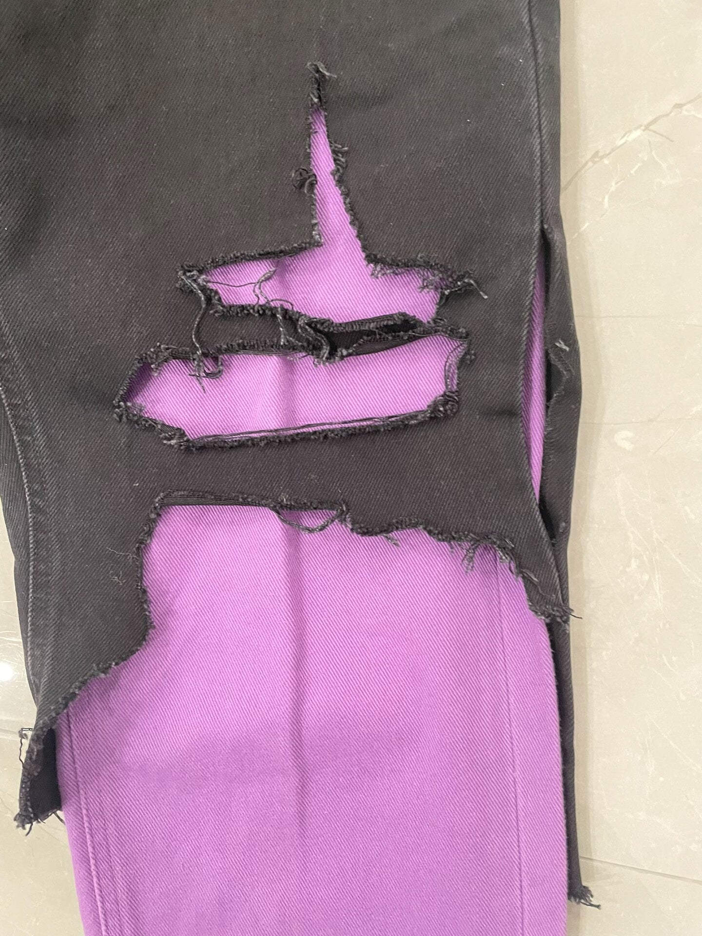 Raf Simons Distressed Denim Pants